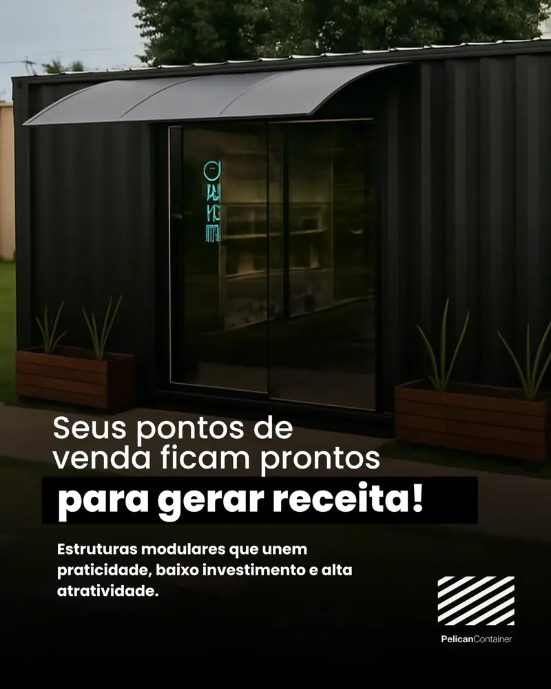 Mini Mercado em Container Pelican
