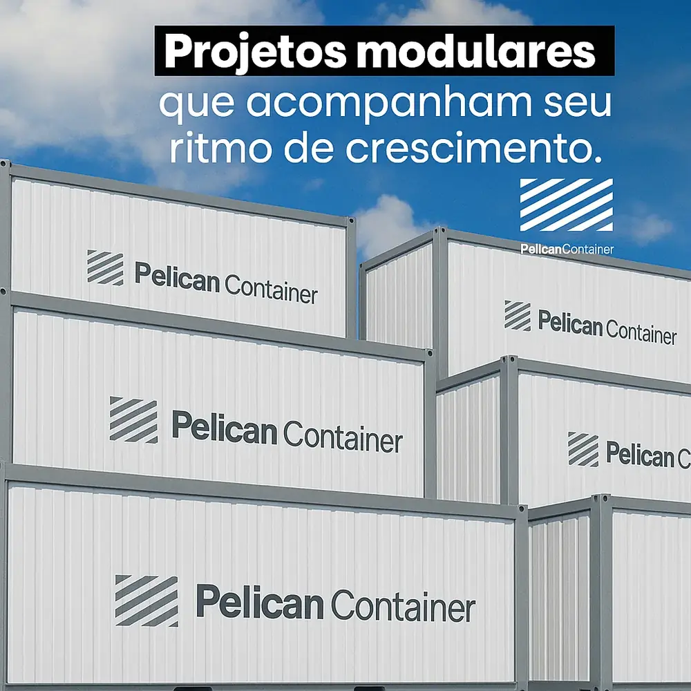 Projetos modulares que acompanham seu ritmo de crescimento.