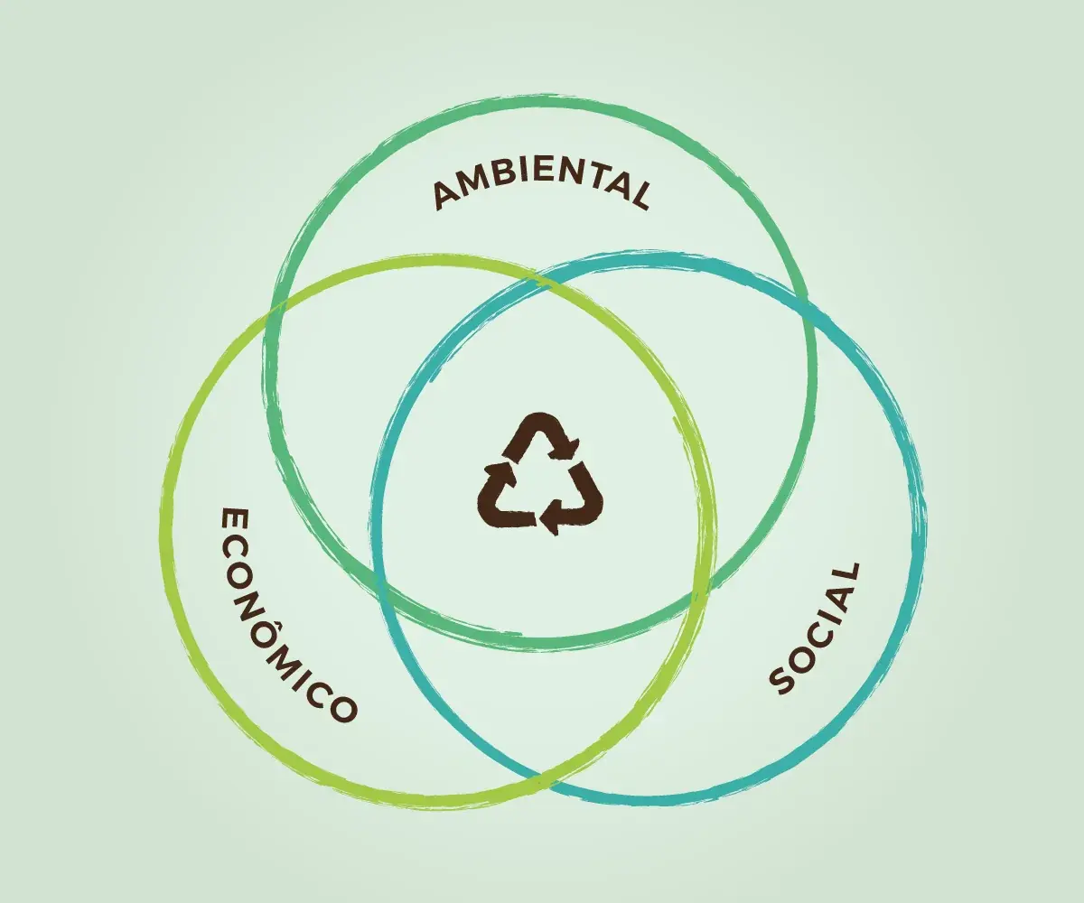 Área verde preservada em planta industrial